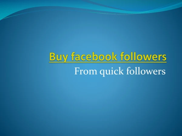 get facebook follower