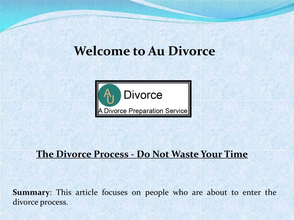 welcome to au divorce
