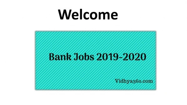 Check Bank Jobs 2019-2020 - Apply For Latest Banking Jobs (2019-20)