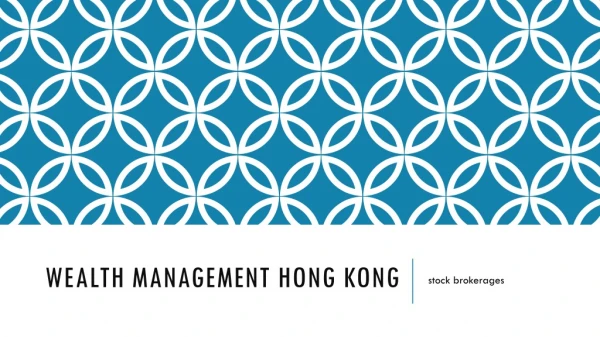 Wealth Management hong kong