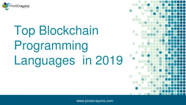 Top Blockchain programming languages in 2019