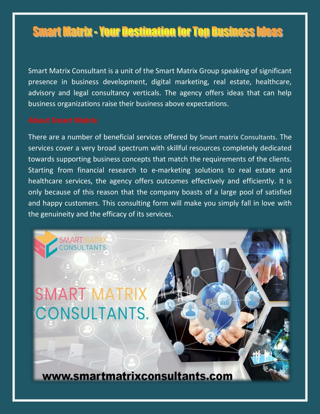 smart matrix consultant is a unit of the smart