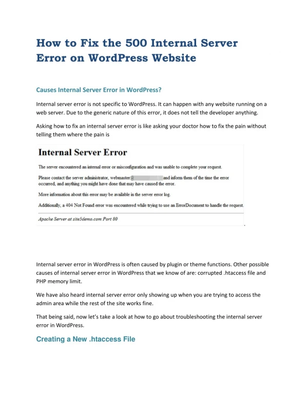 Call 800-514-2544 How to Fix the 500 Internal Server Error in WordPress