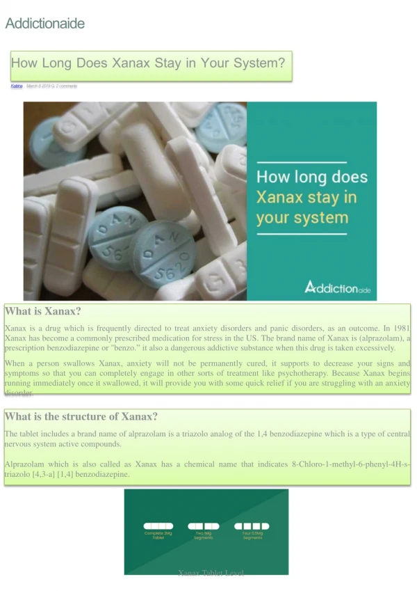 How Long Does Xanax Stay in Your System