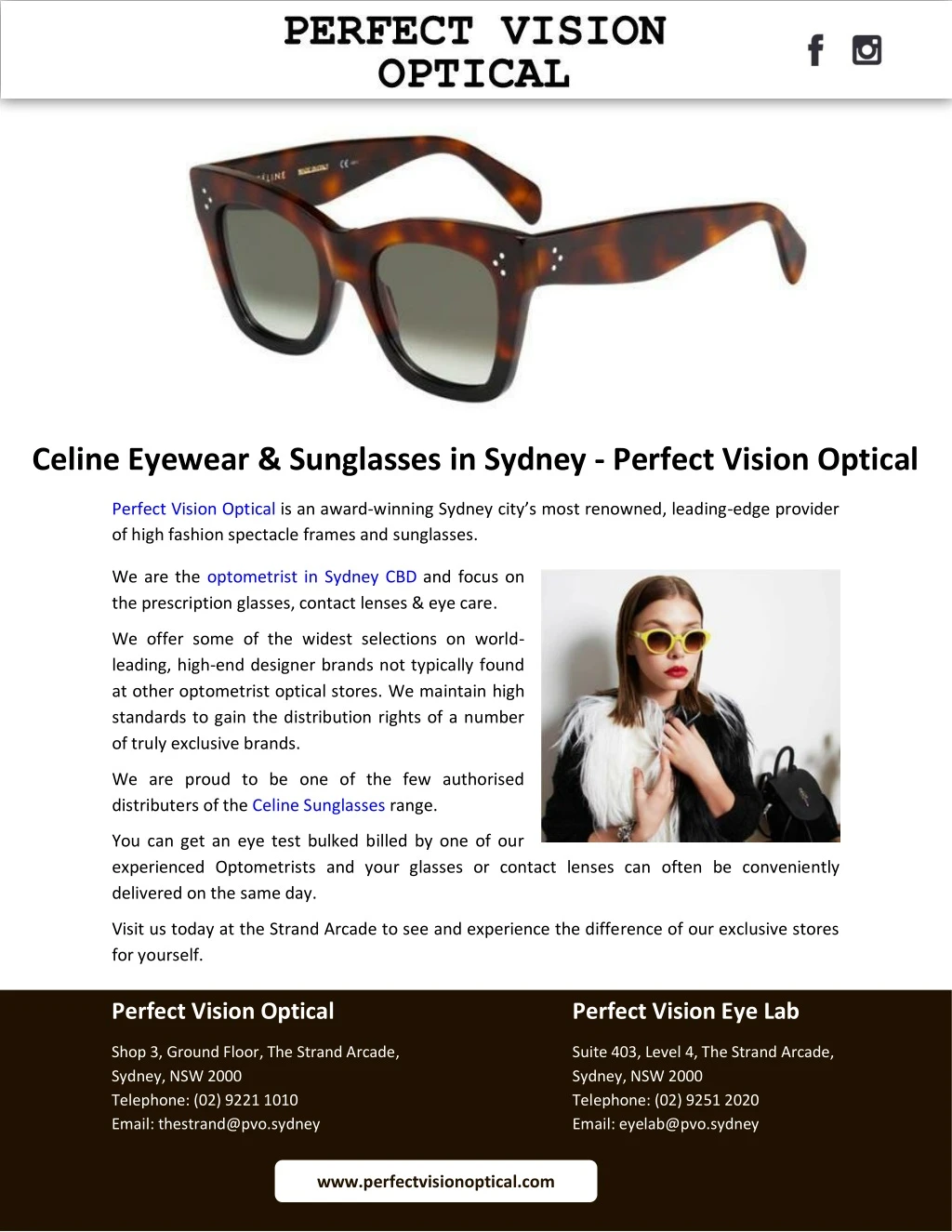 celine eyewear sunglasses in sydney perfect