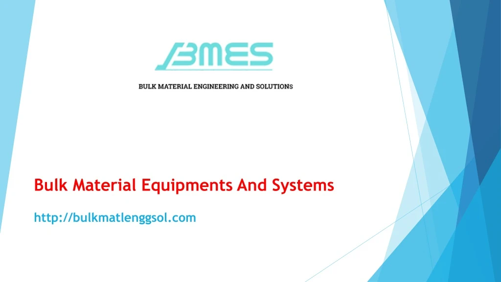 bulk material equipments and systems http