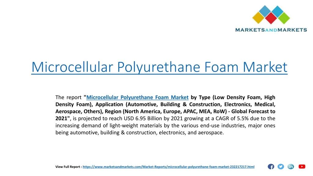 microcellular polyurethane foam market
