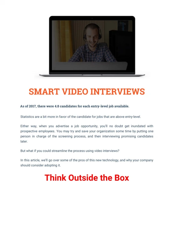 Smart Video Interview Services in Australia | Right People