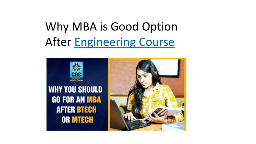 why mba is good option after engineering course