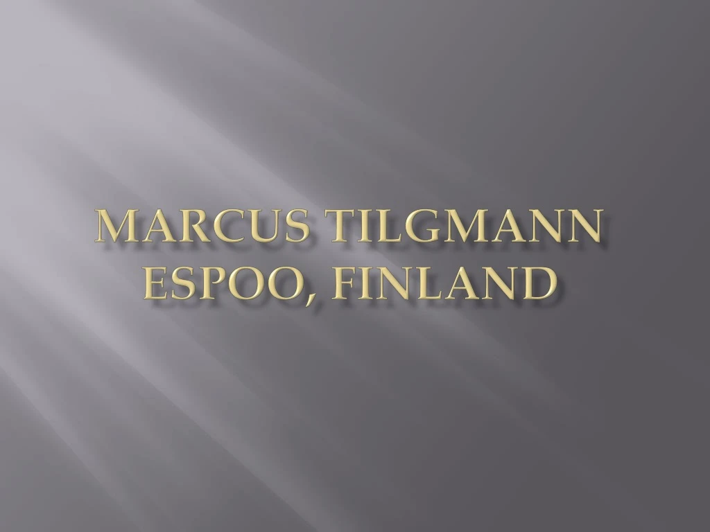 marcus tilgmann espoo finland