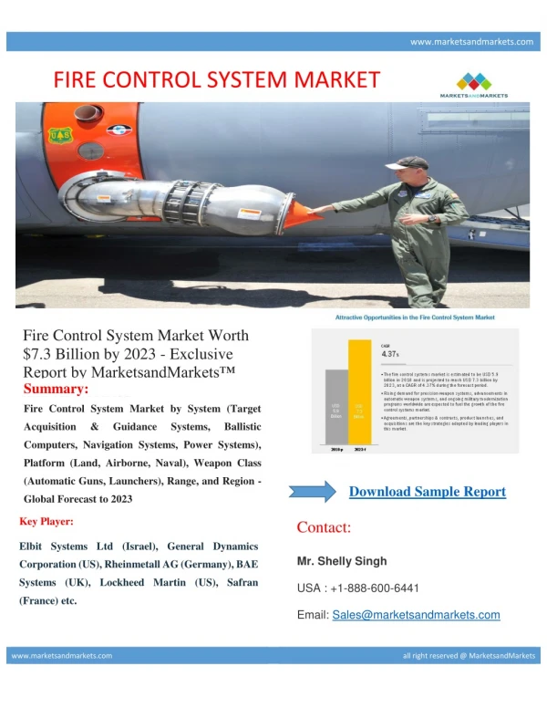 Fire Control System Market: Development Trends and Qualitative Analysis till 2023