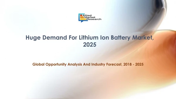 Lithium Ion Battery Market