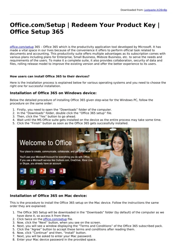 Microsoft Office 2019 Setup