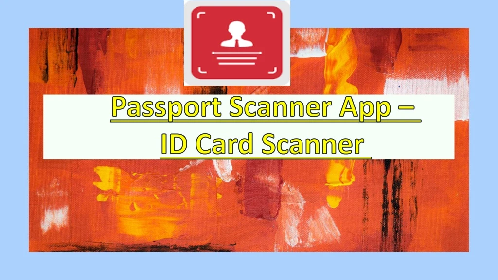 passport scanner app id card scanner