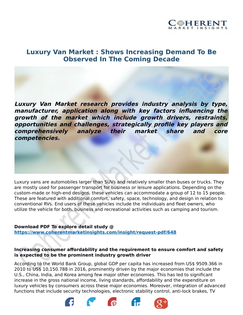 luxury van market shows increasing demand