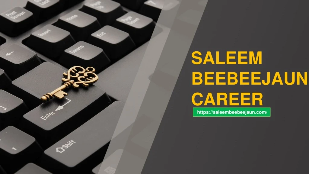 saleem beebeejaun career