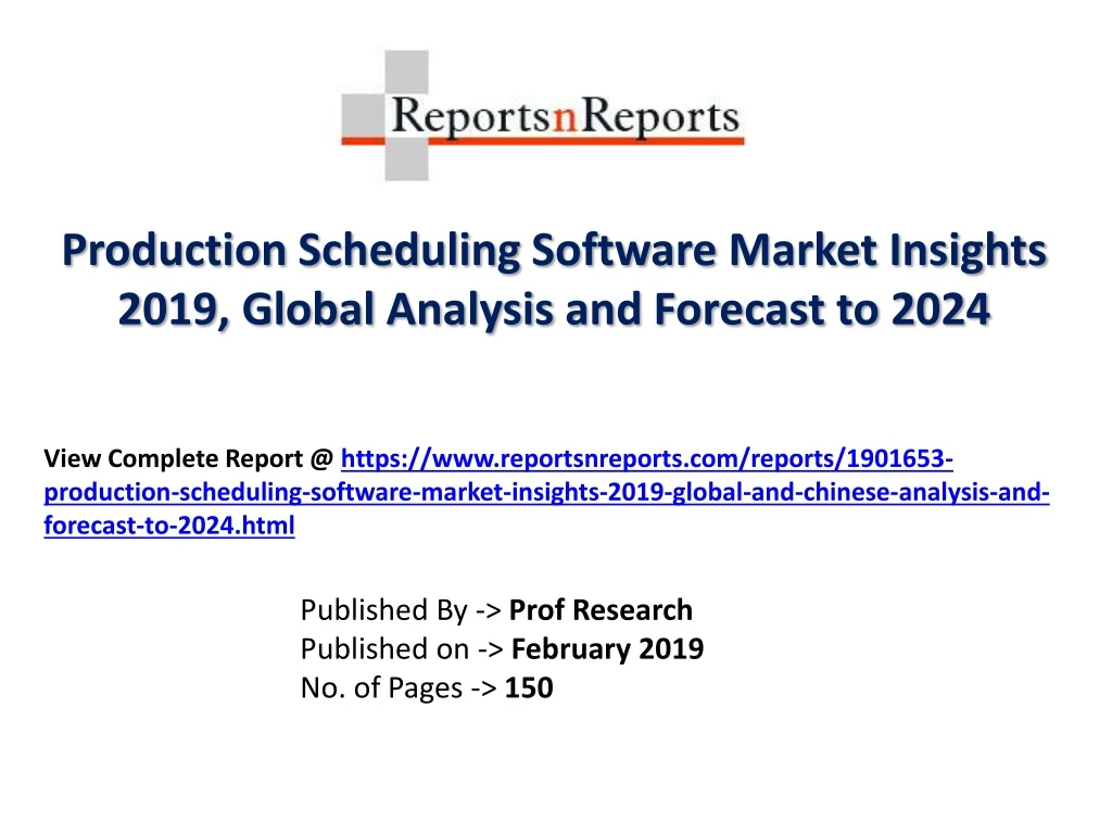 production scheduling software market insights