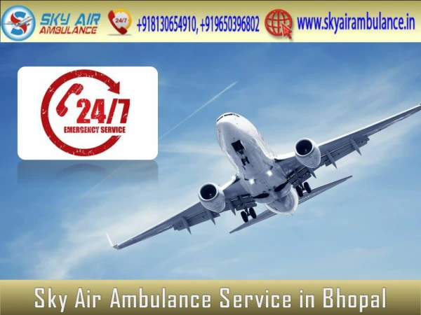 Rent Air Ambulance in Bhopal with MBBS Doctor