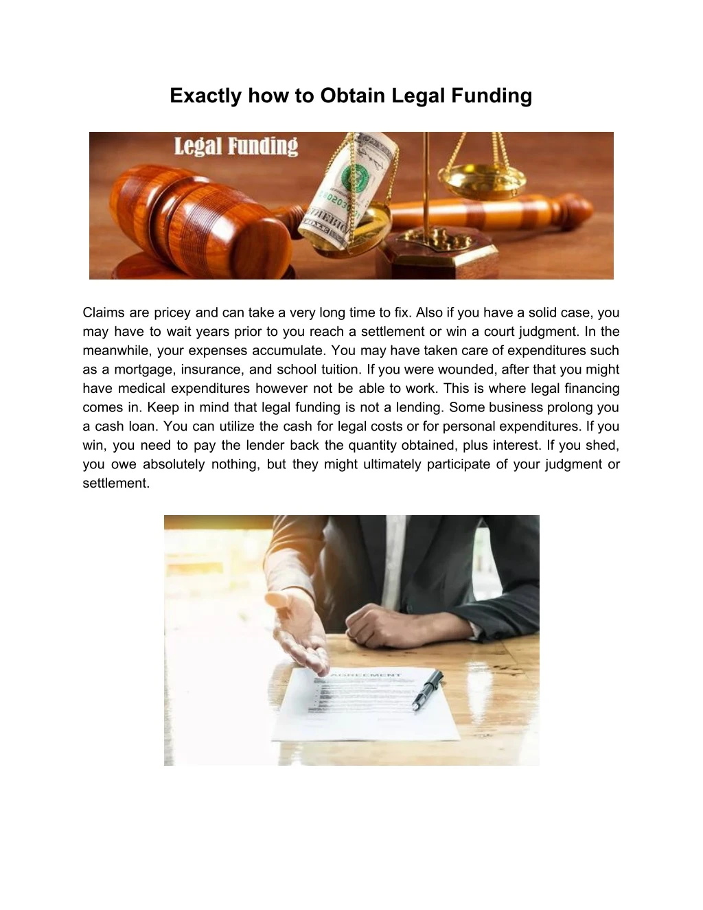 exactly how to obtain legal funding