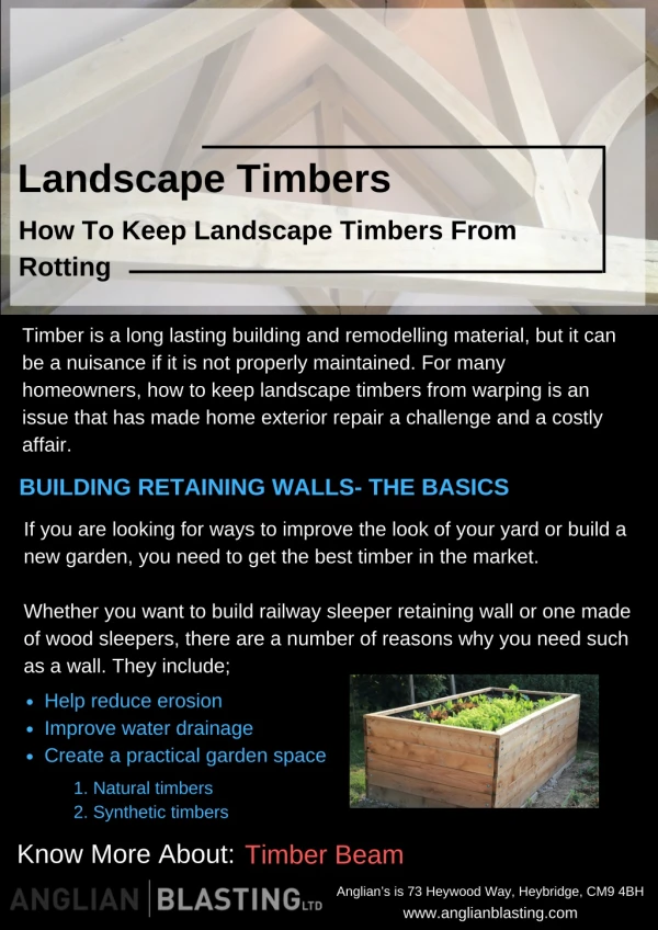 How To Keep Landscape Timbers From Rotting