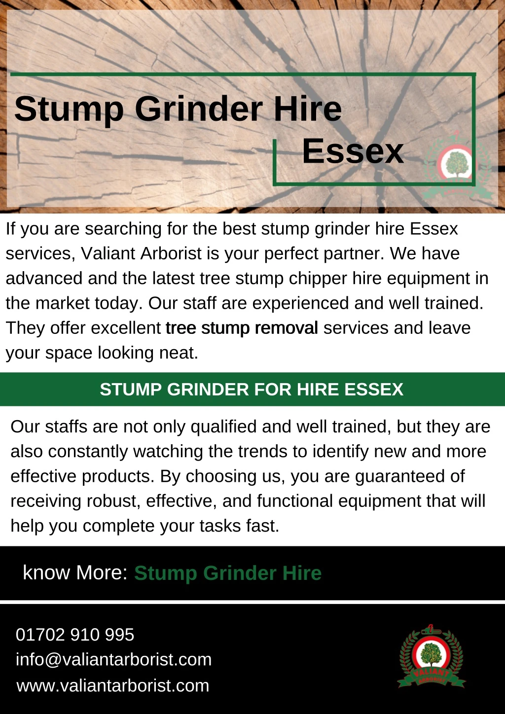 stump grinder hire