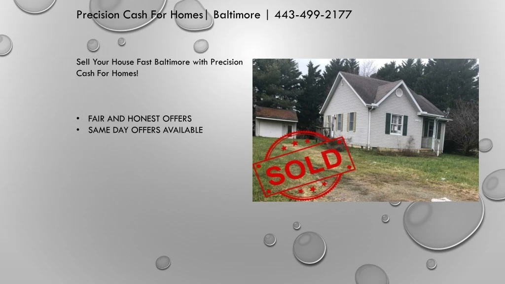 precision cash for homes baltimore 443 499 2177
