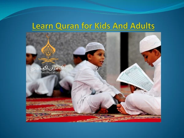 learn quran for kids and adults