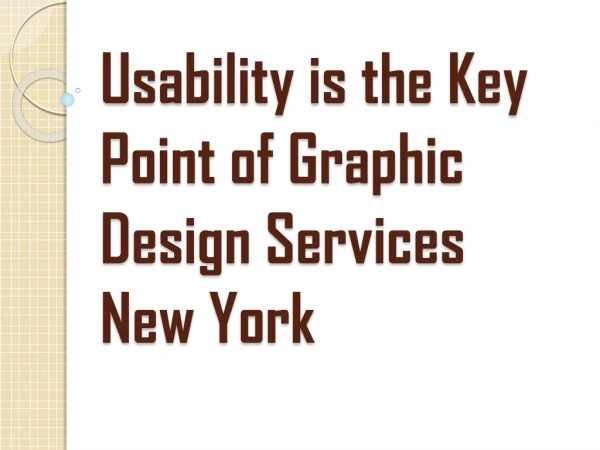 Two Main Factors For Graphic Design Services New York