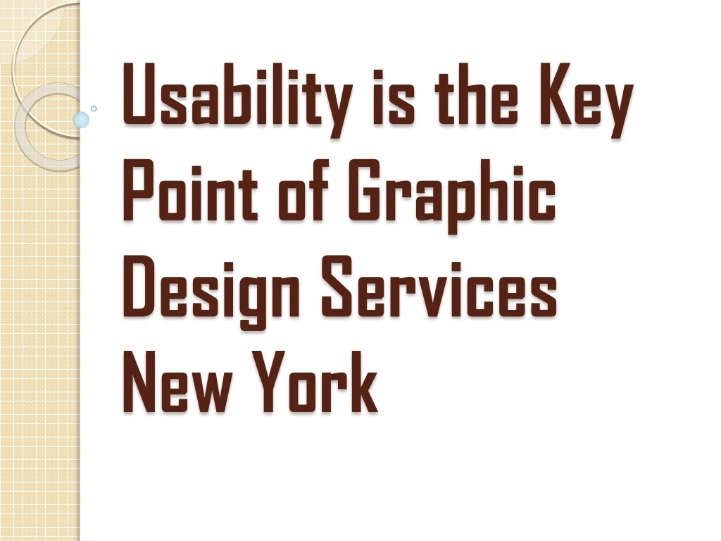 usability is the key point of graphic design services new york