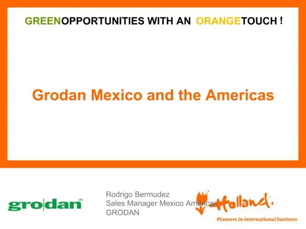 Grodan Mexico and the Americas