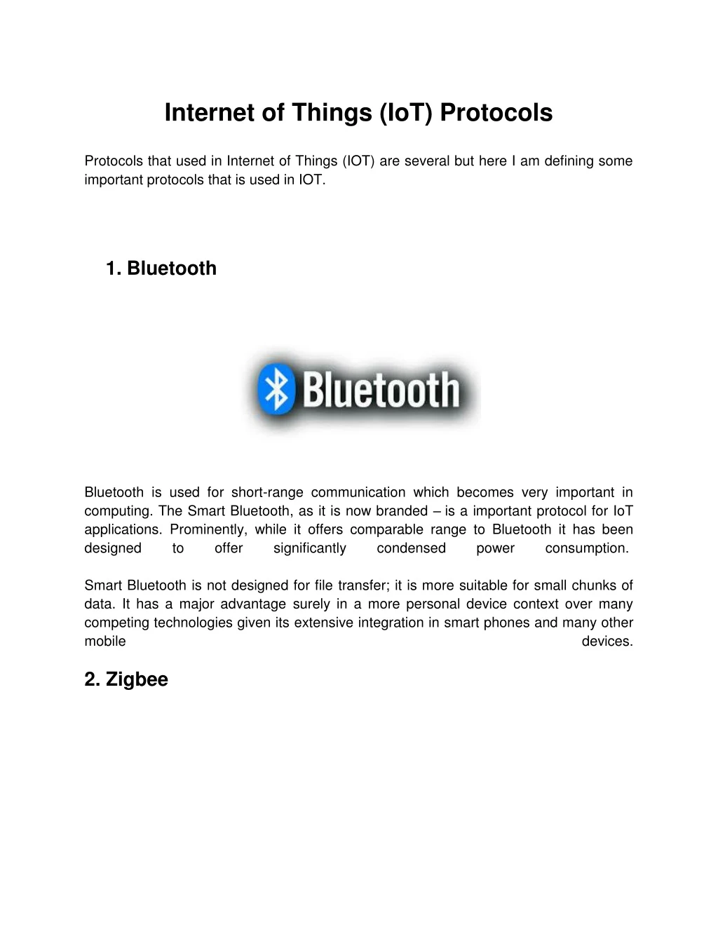 internet of things iot protocols