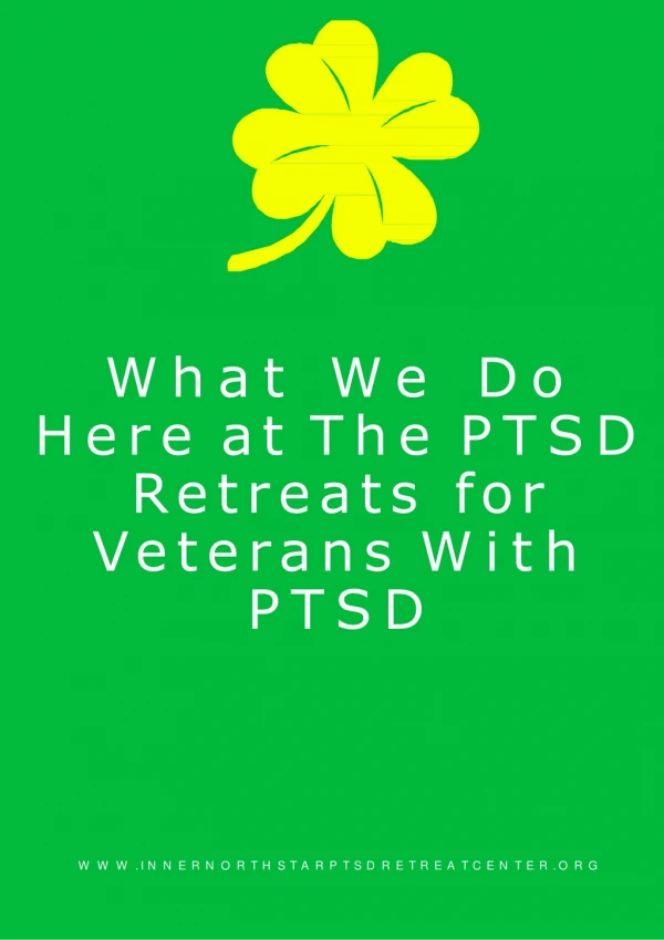 What We Do Here at The PTSD Retreats for Veterans With PTSD