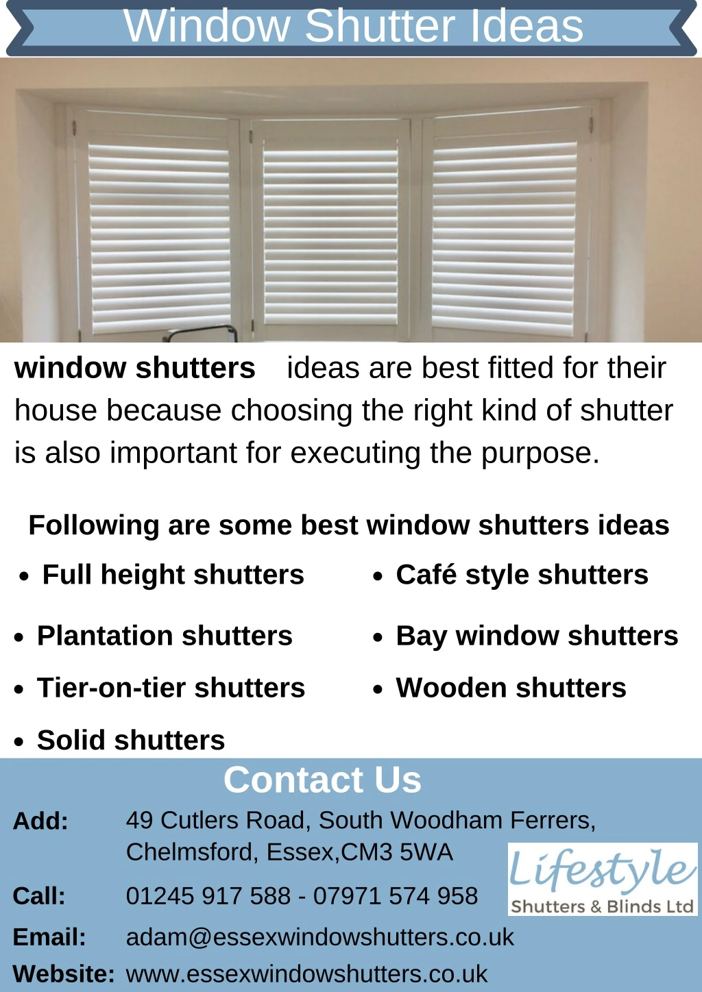 window shutter ideas