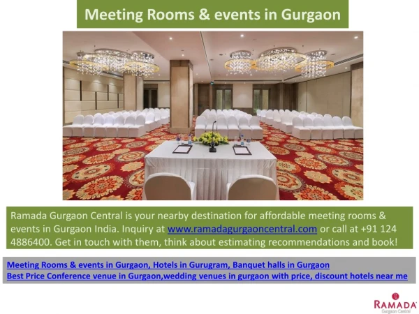 Meeting Rooms & Events in Gurgaon