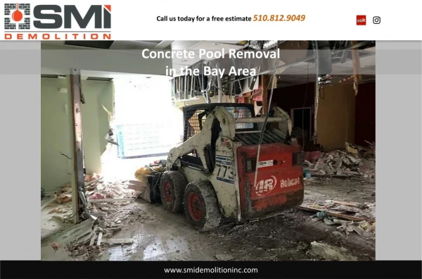Concrete Pool Removal in the Bay Area - SMI PAVERS & DEMO