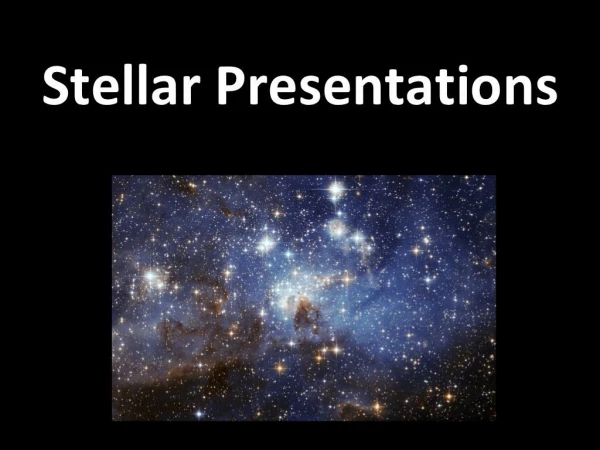 Stellar Presentations for SARTA