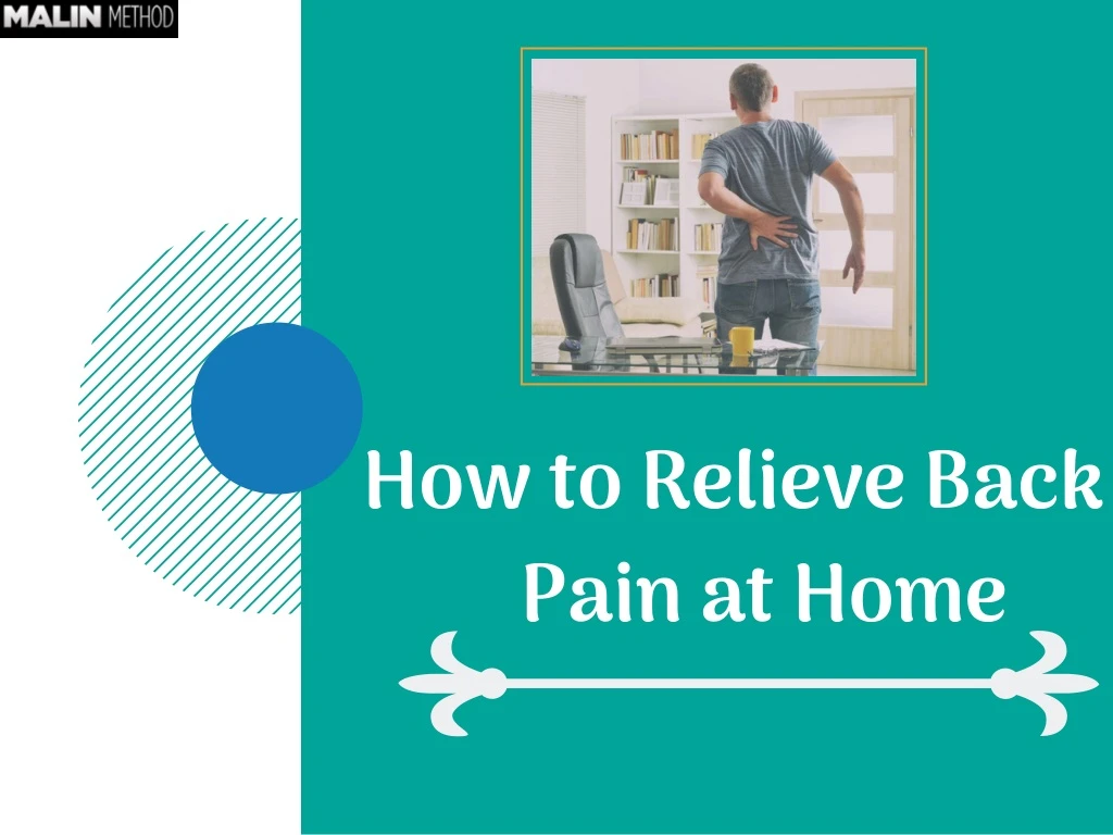 how to relieve back pain at home