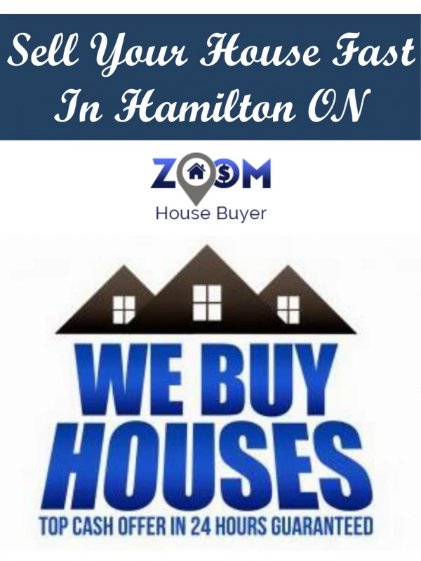 Sell Your House Fast In Hamilton ON