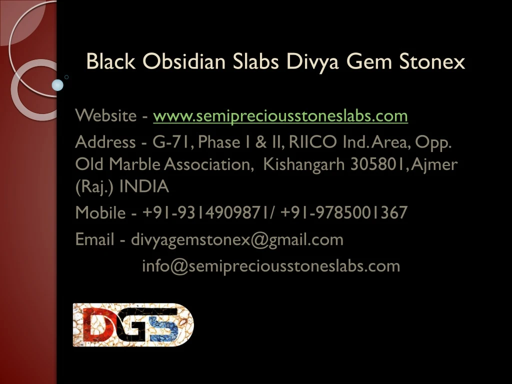 black obsidian slabs divya gem stonex