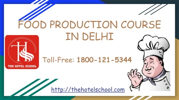 Food Production Course in Delhi