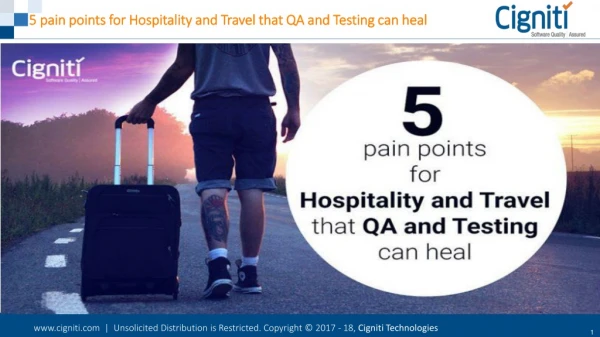 5 pain points for Hospitality and Travel that QA and Testing can Heal