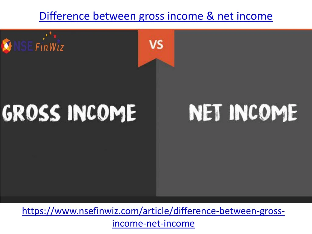 difference between gross income net income