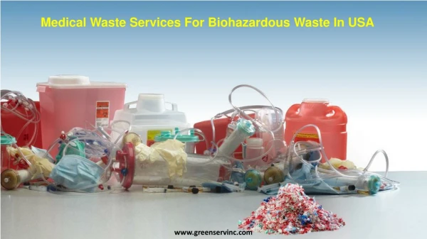 Medical waste services for Biohazardous waste in USA