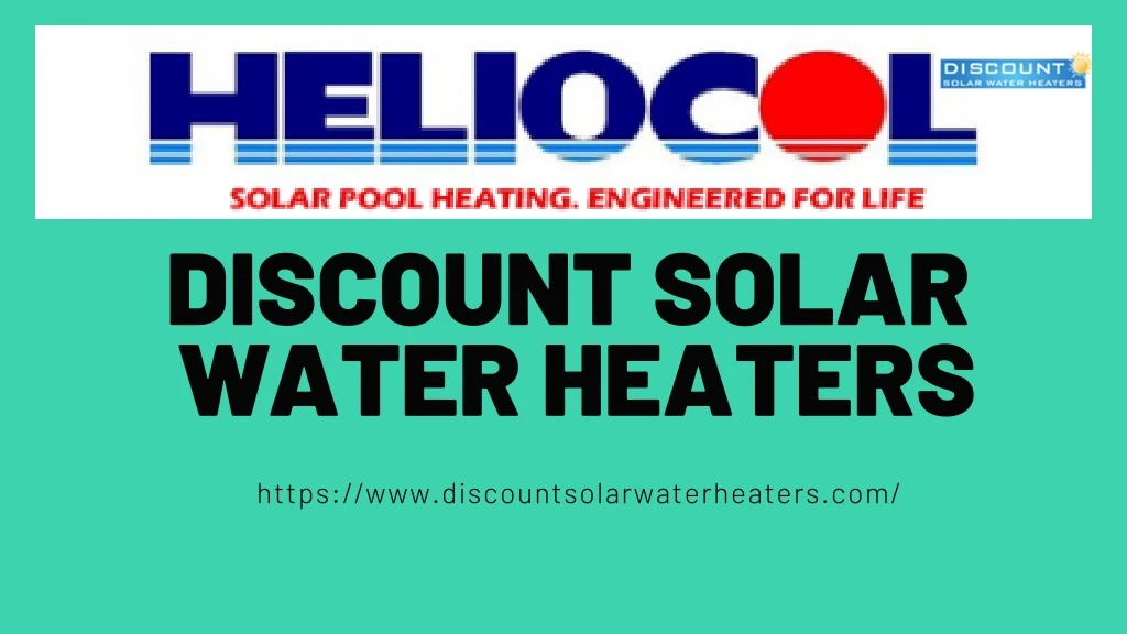 discount solar water heaters