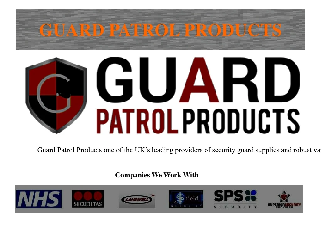 guard patrol products