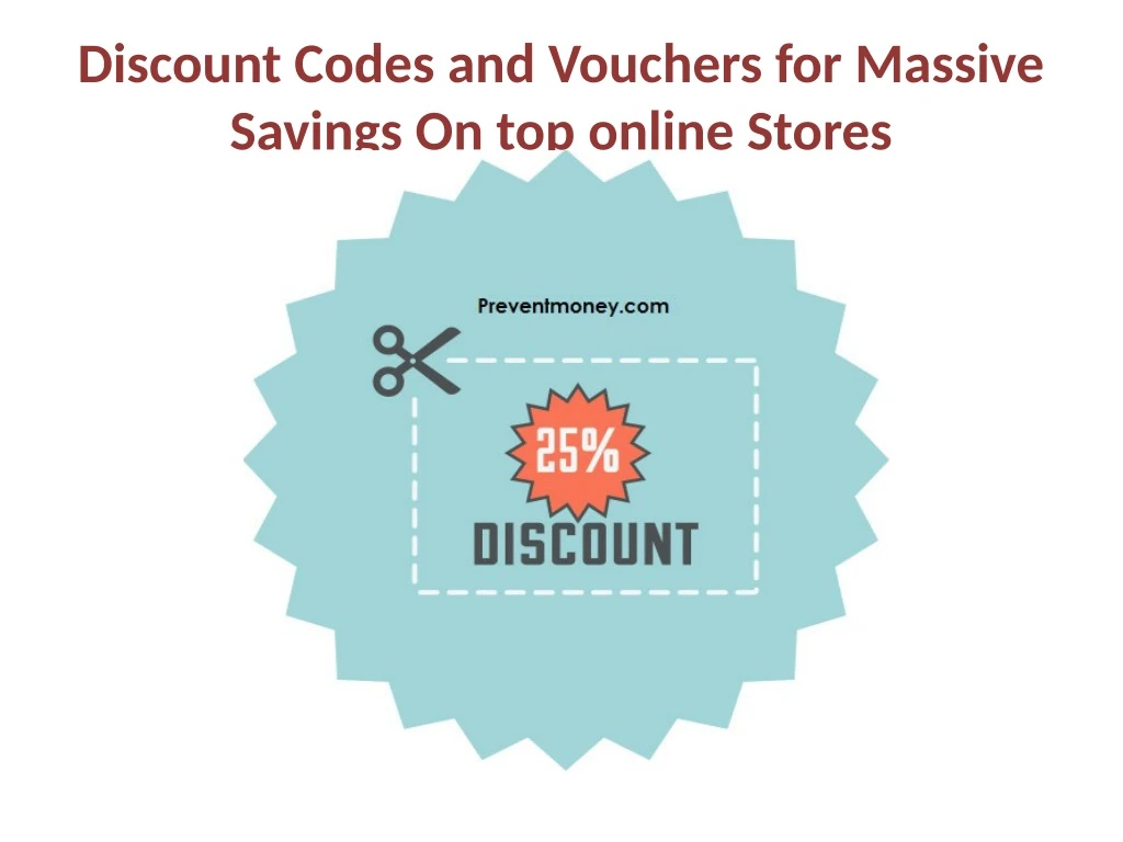 discount codes and vouchers for massive savings