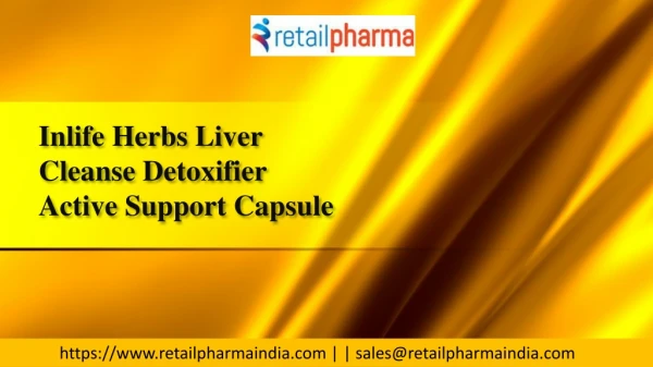 Inlife Herbs Liver Cleanse Detoxifier Active Support Capsule