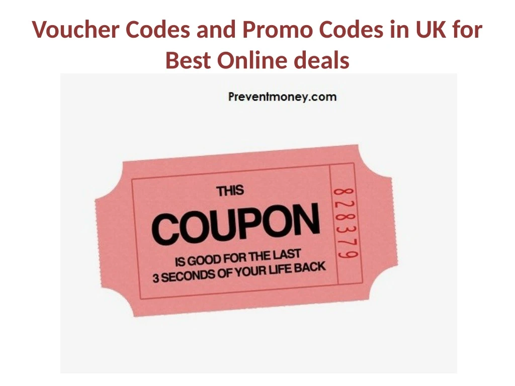 voucher codes and promo codes in uk for best