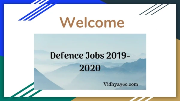 Defence Jobs 2019-2020 Apply Online for Various Defence Vacancy Here