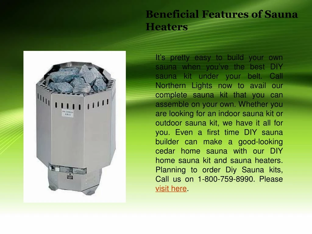 beneficial features of sauna heaters